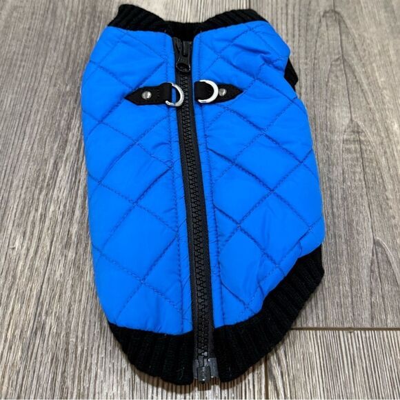 Gooby Blue Quilted Dog Vest - Picture 1 of 5